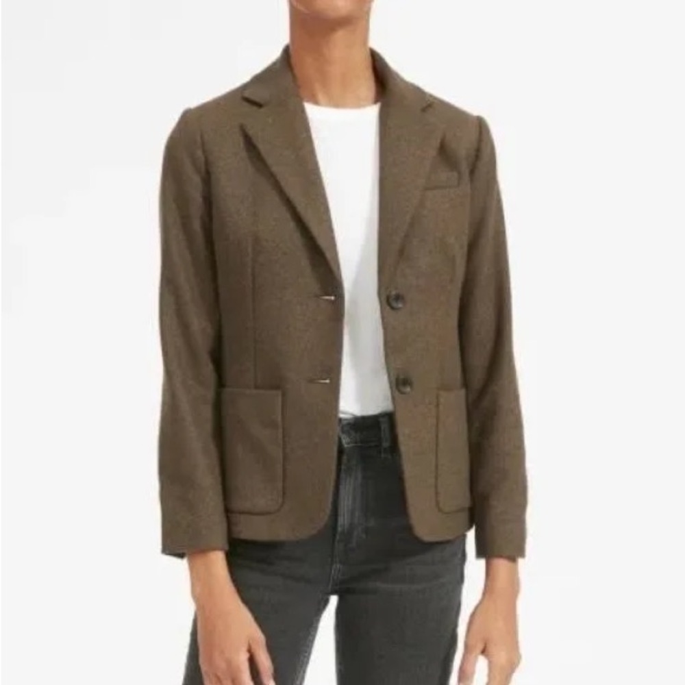 Everlane Wool Academy Blazer in peat